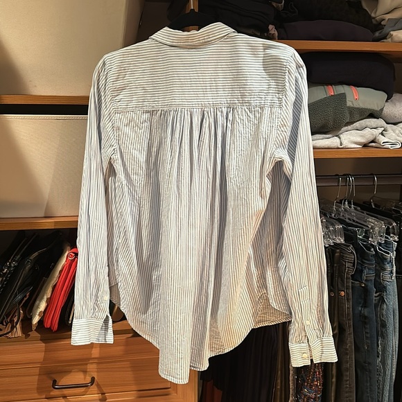 GAP Tall Stripe Pullover Shirt - Picture 3 of 6